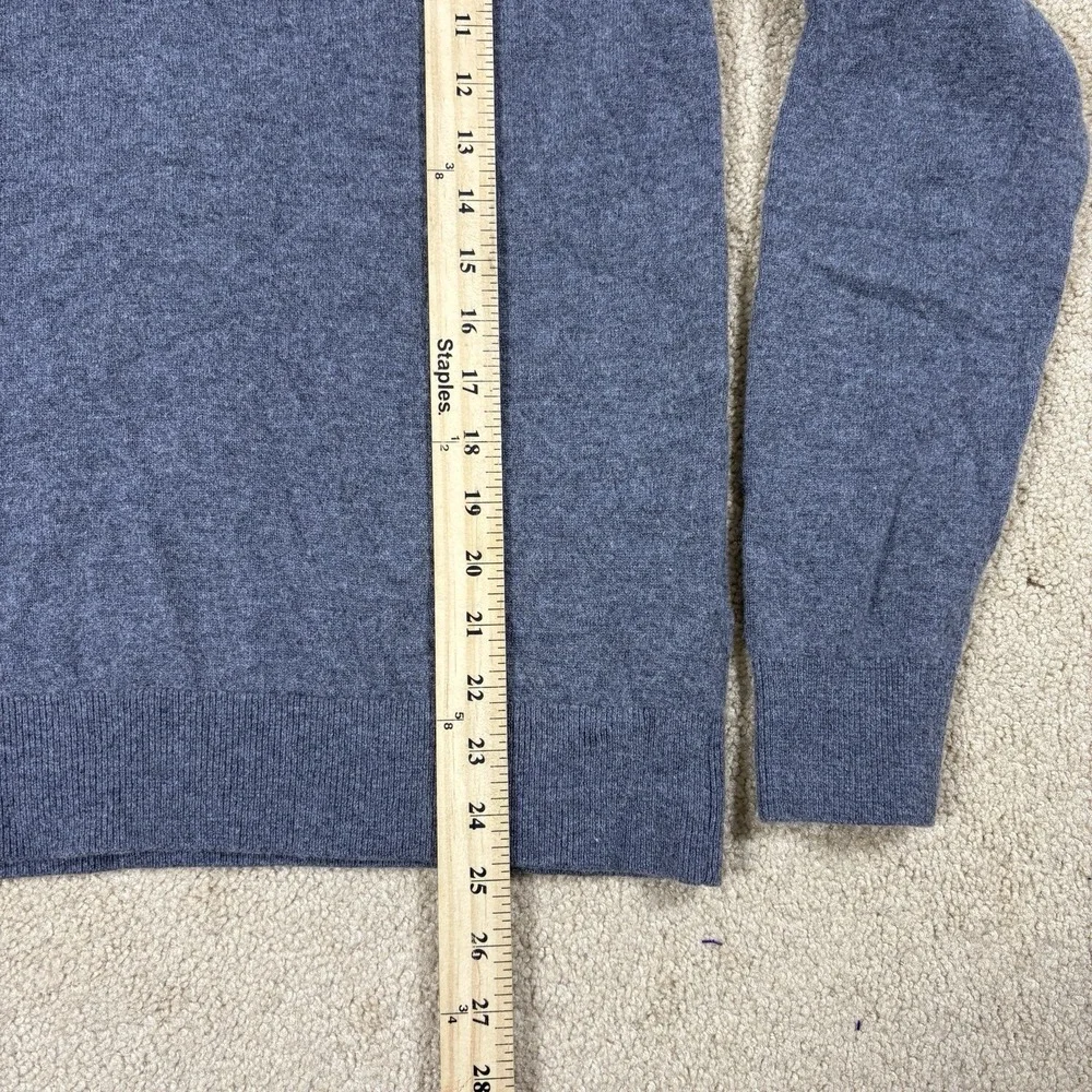 Banana Republic Sweater Mens S Gray Henley Hooded Cashmere Wool Knit Pullover
